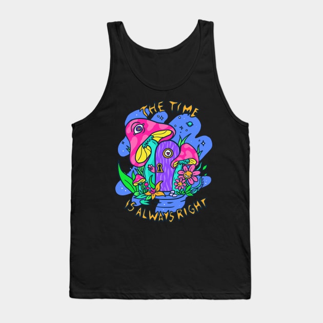 The time is Always Right Tank Top by Zubieta